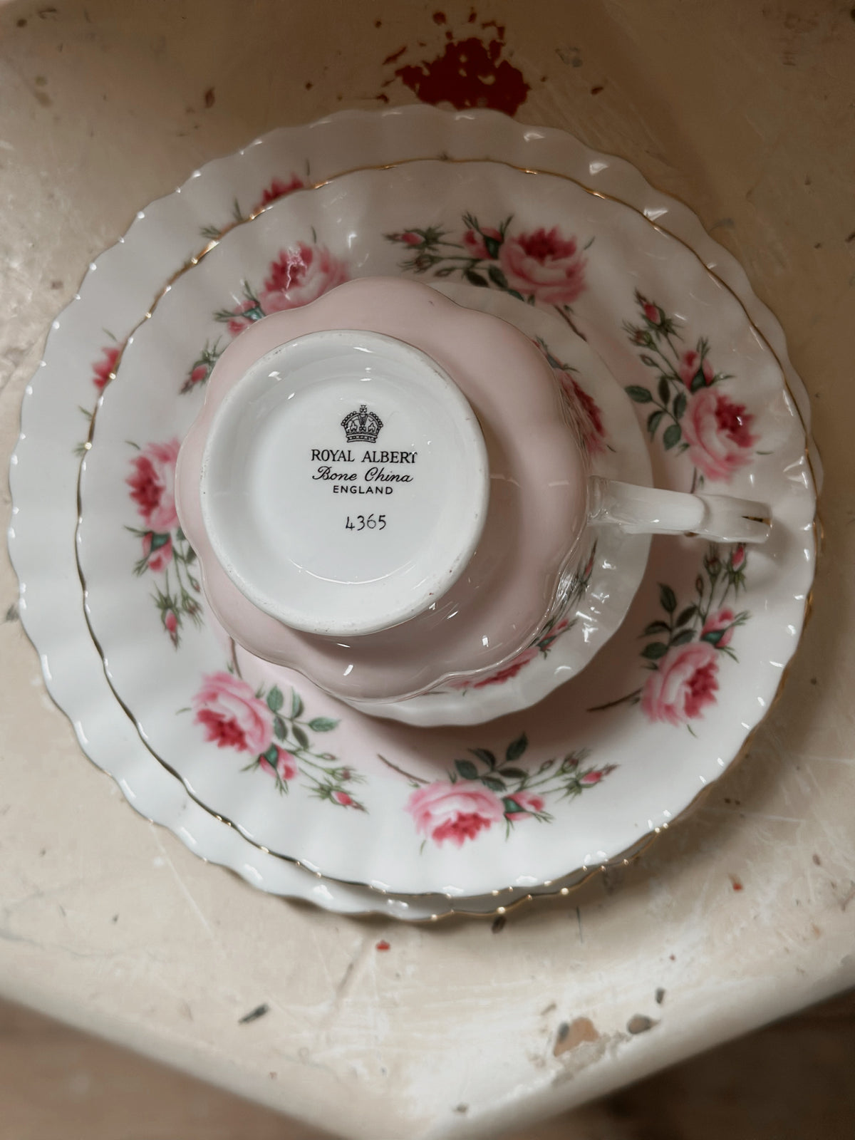Royal Albert “Bridesmaid” 3 piece tea trio