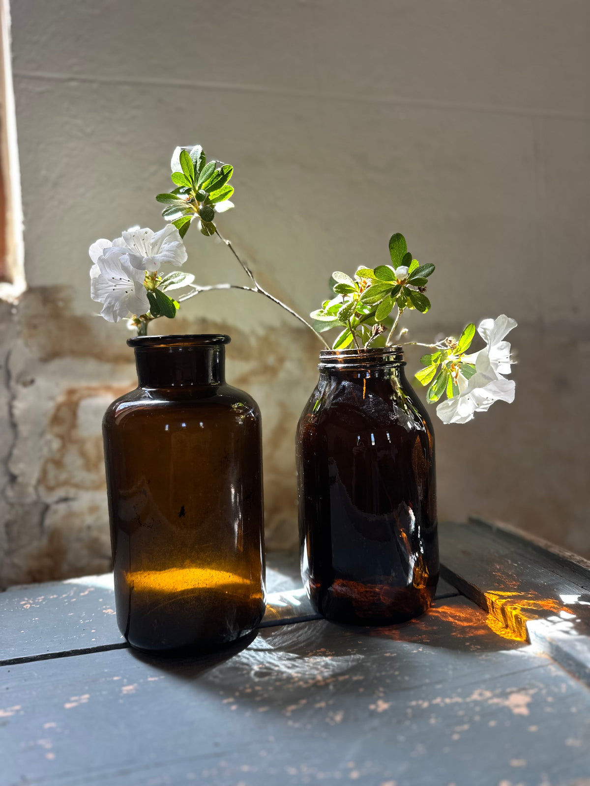 Amber Glass Apothecary Bottle #1