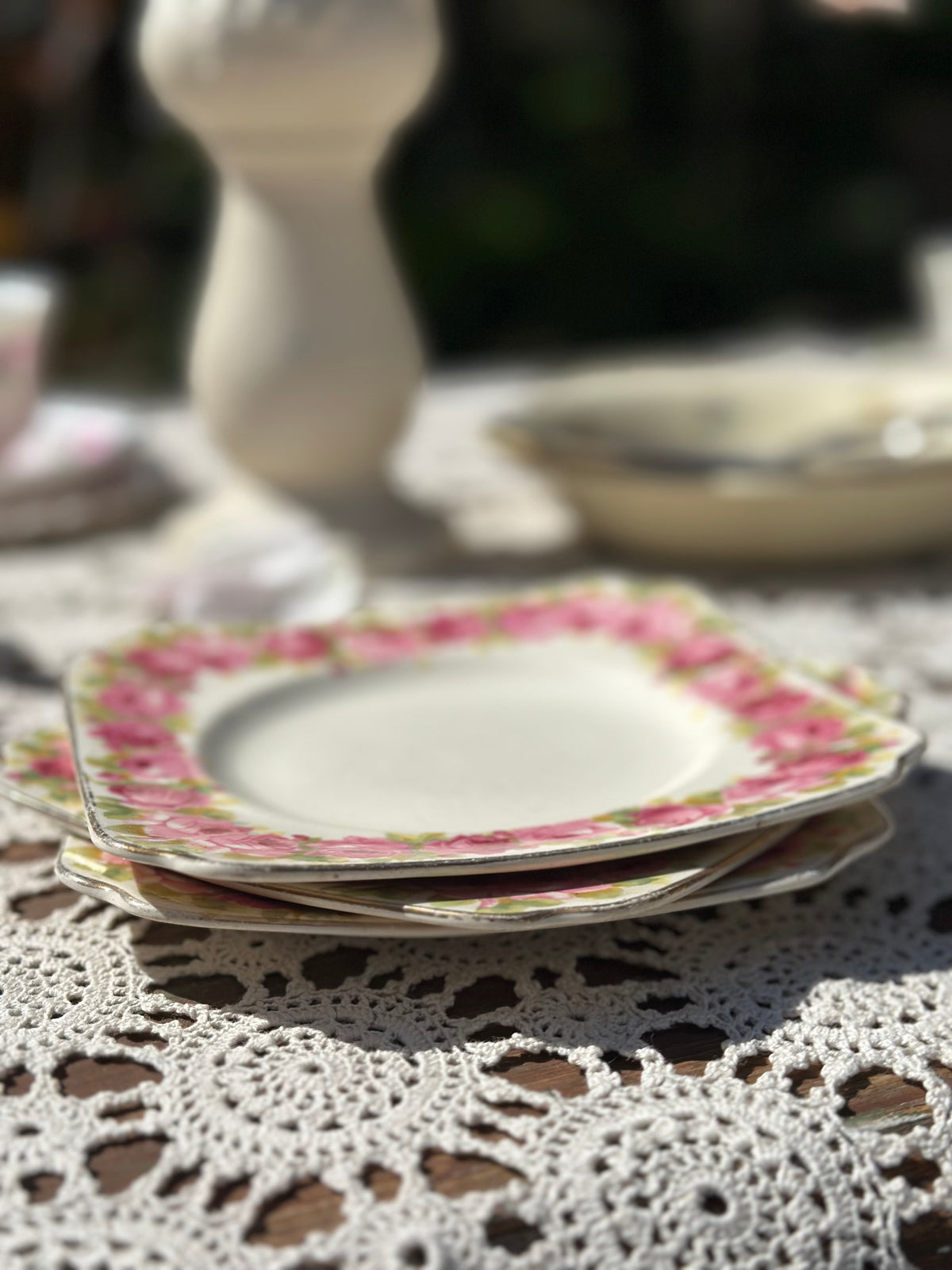 1930’s Royal Doulton Raby Rose Square Side Plate