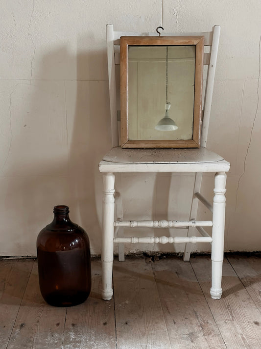 Antique Wooden Framed Mirror