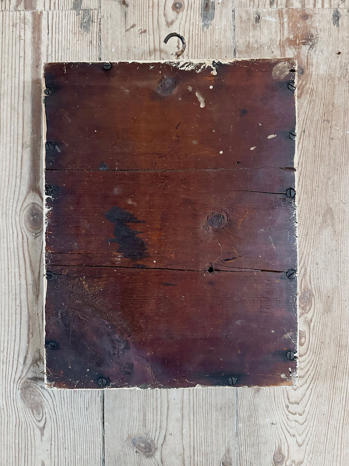 Antique Wooden Framed Mirror