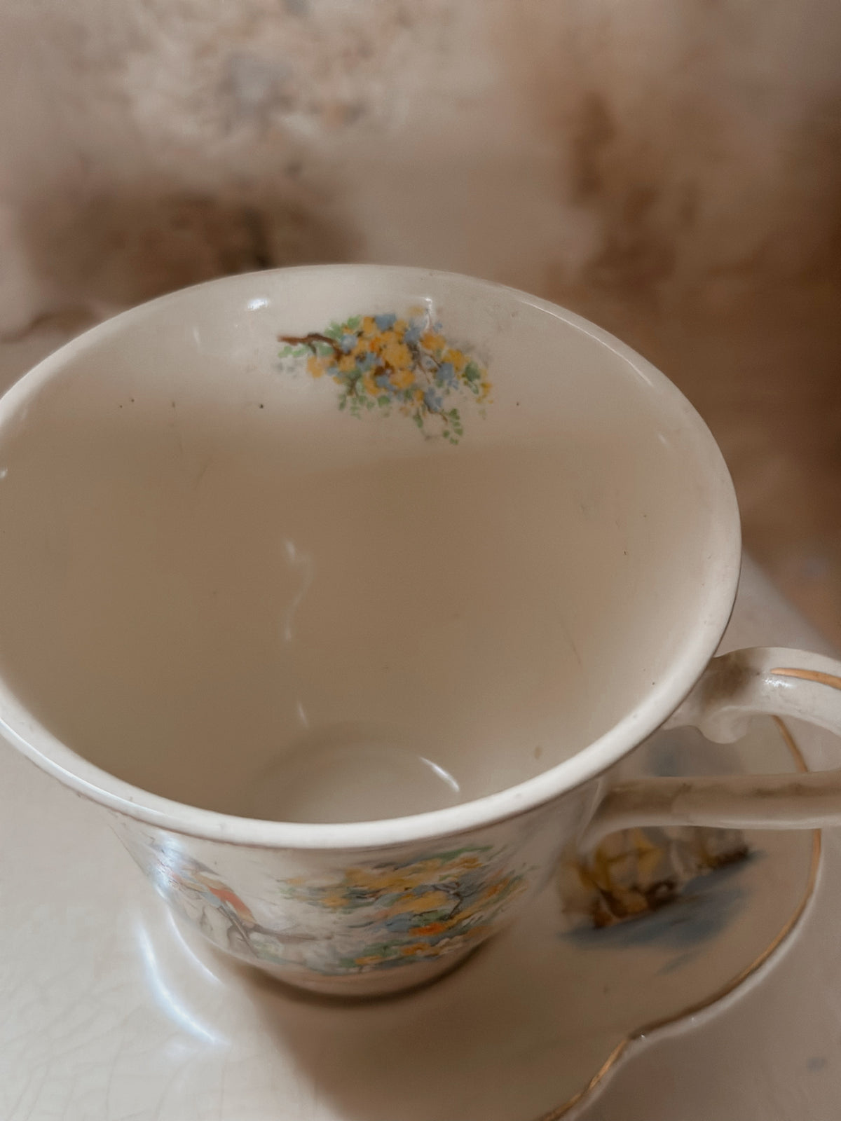 Tennis set - J & G Meakin “Sunshine” ware snack plate and cup