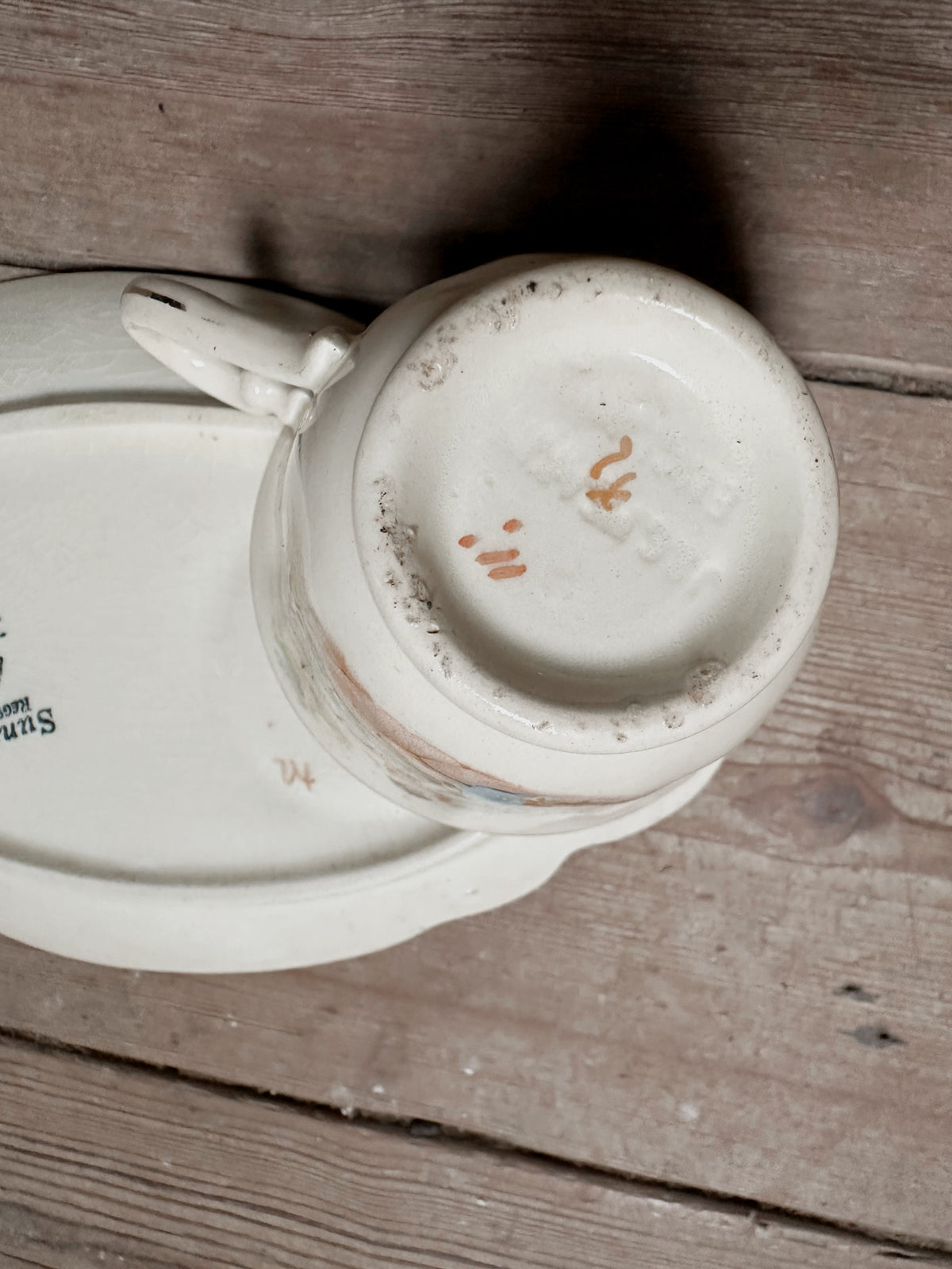 Tennis set - J & G Meakin “Sunshine” ware snack plate and cup