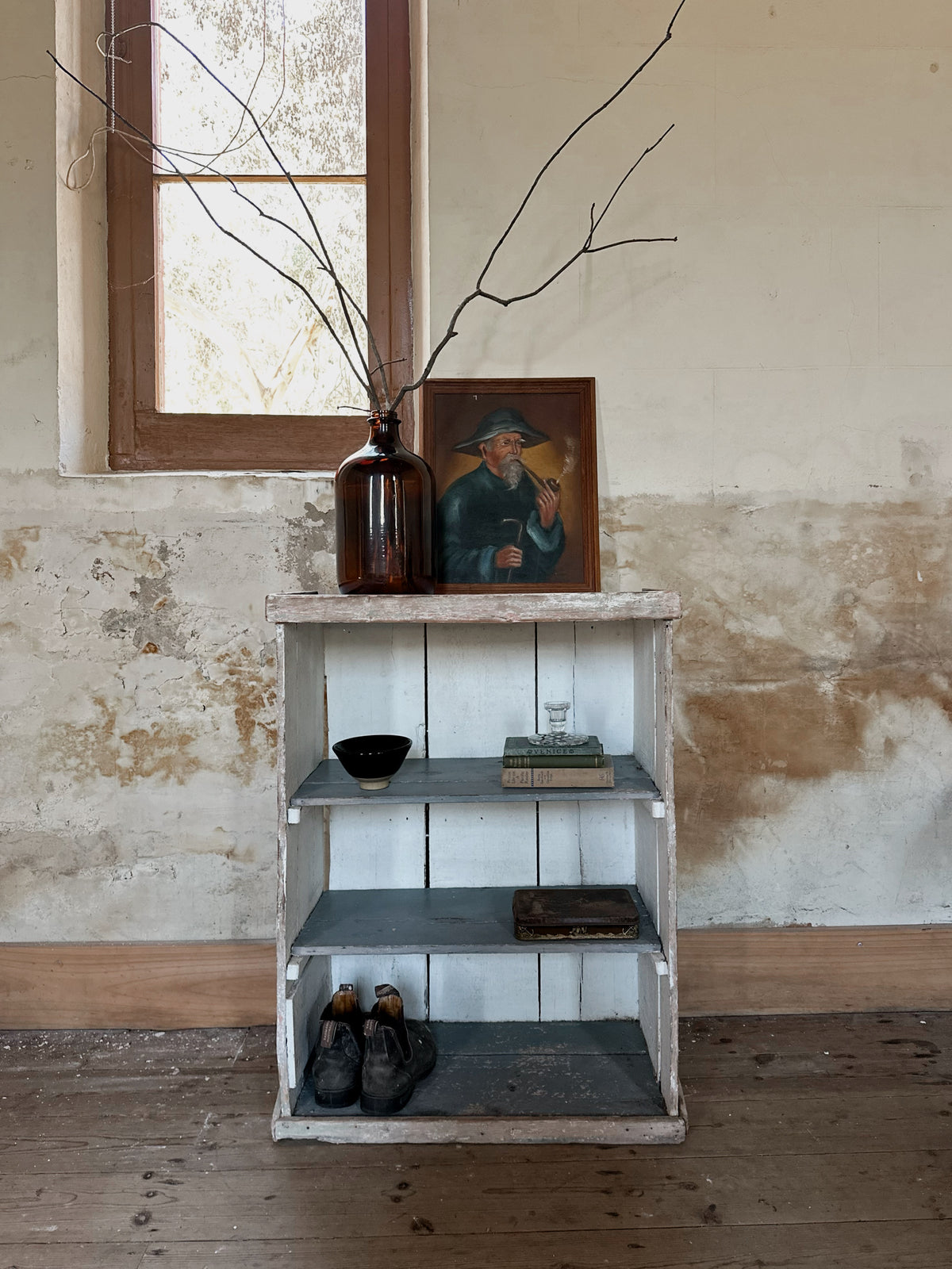 Antique Australian Bush Open Shelves