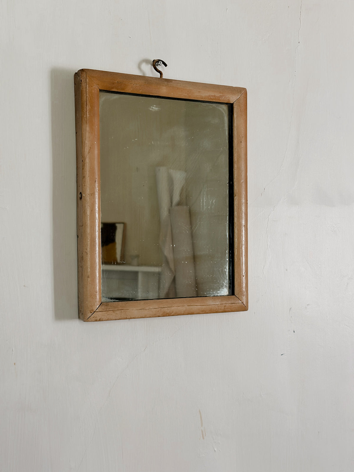Antique Wooden Framed Mirror