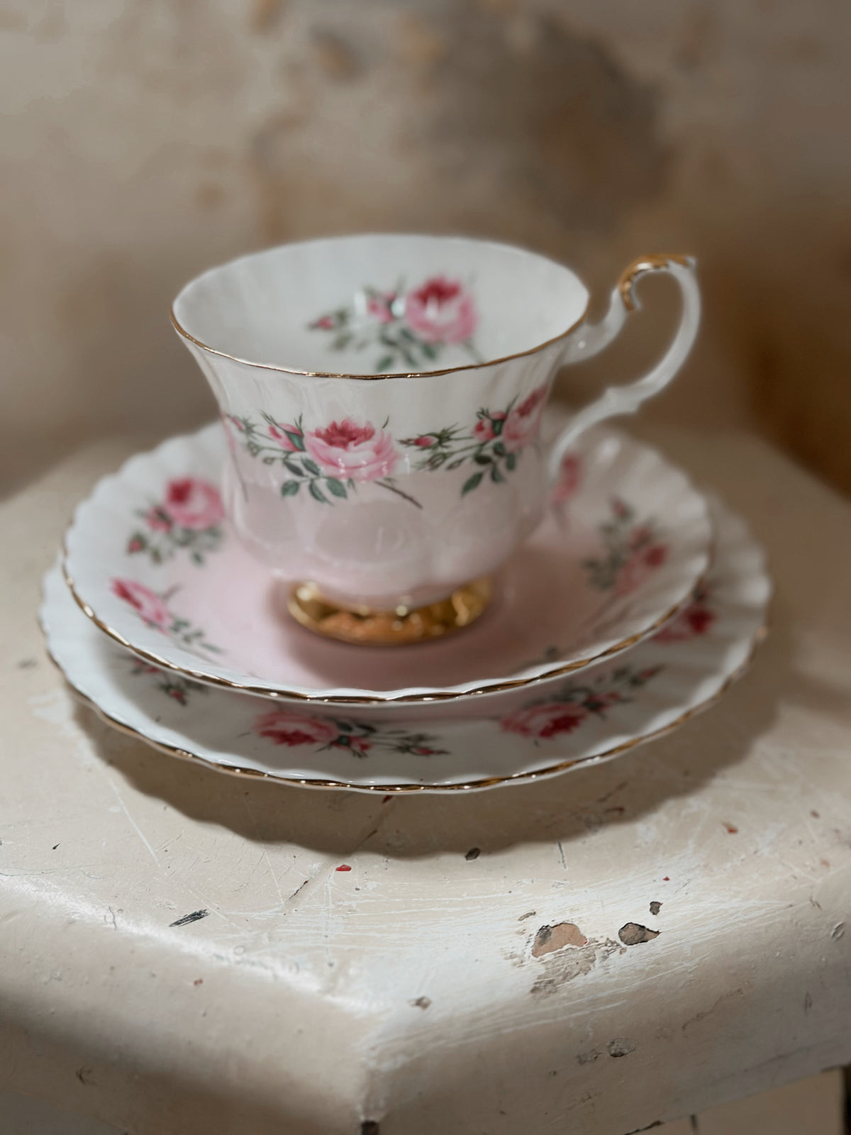 Royal Albert “Bridesmaid” 3 piece tea trio