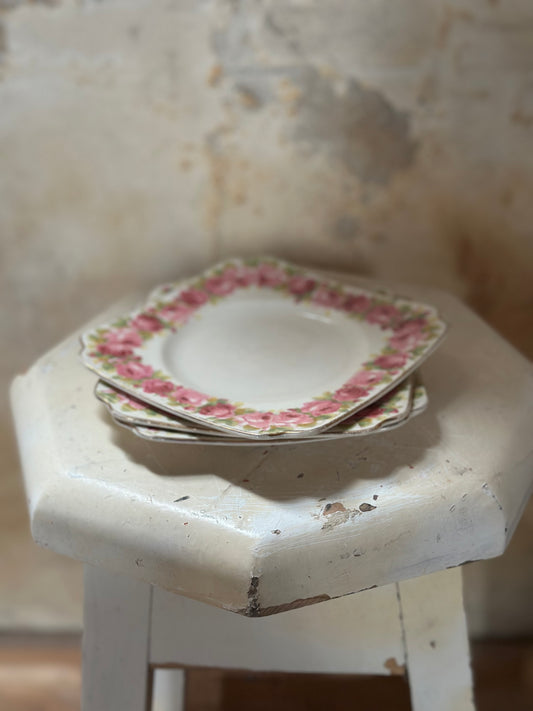 1930’s Royal Doulton Raby Rose Square Side Plate