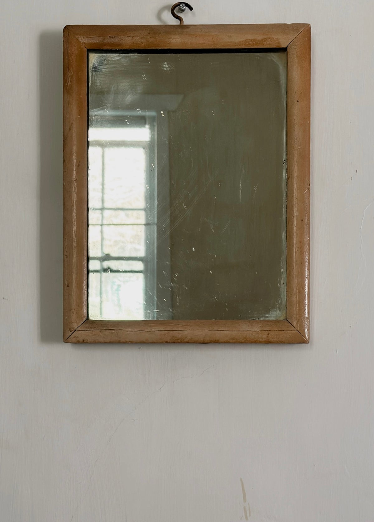 Antique Wooden Framed Mirror